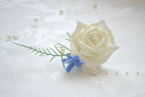 Wedding rose buttonhole