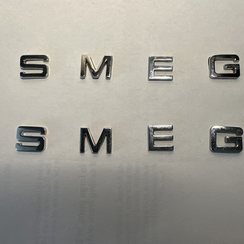 Smeg used chrome letters - chrome,