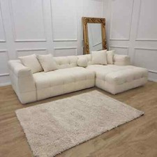 The Bubble Boucle Corner Sofa - Ivory RRP£3,89.00 Delivery Available