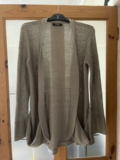 Moda at George ASDA Ladies Womens Knitted Style Cardigan Top (Brown) UK Size 12