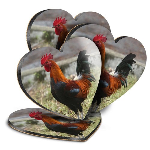 Heart mdf coaster rhode island - heart,