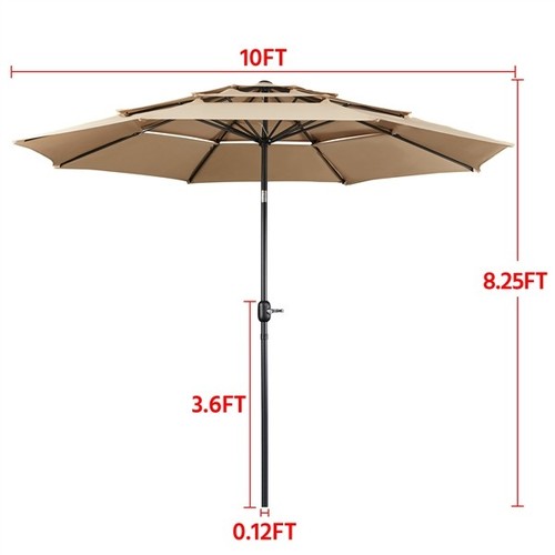 10ft patio umbrella outdoor - outdoor, 3