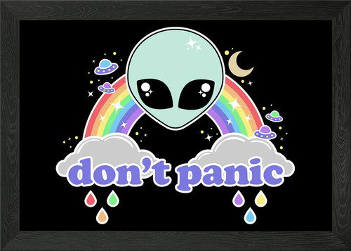 Alien rainbow don panic - rainbow,