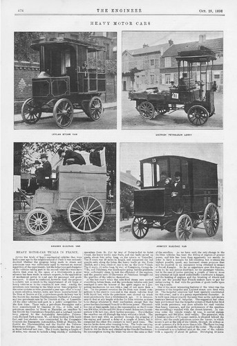 Heavy motor car - motor, in