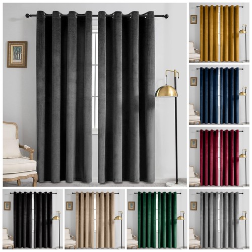 Luxury velvet curtain pair - luxury,