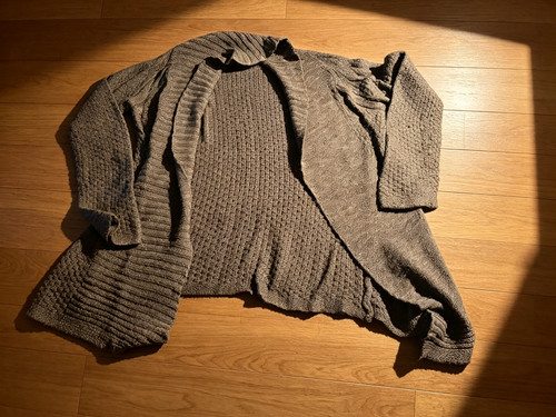 Kurt muller taupe - waffle, knit