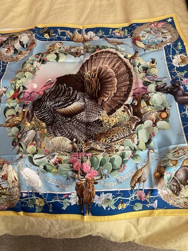 Hermes silk scarf faune - hermes,