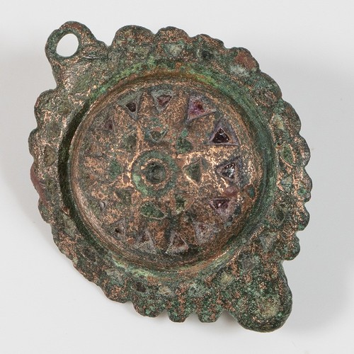 Roman bronze umbonate - bronze, brooch