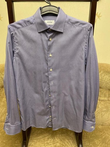 Men eton shirt white cotton - men,
