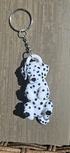 Dalmatian dog keychain - , with