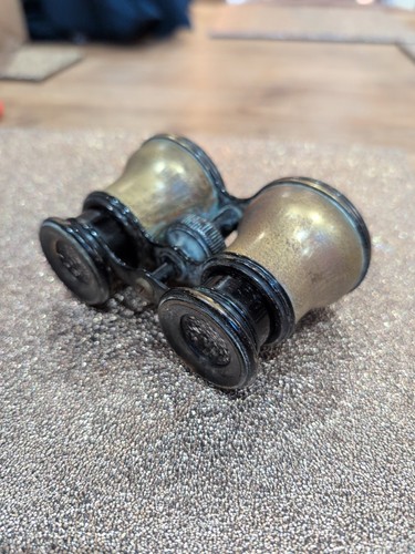 Antique small brass glasses - small,