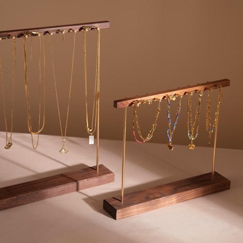 Wood jewelry display - wood,