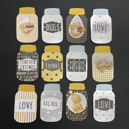 Mason jar label die cuts - &,