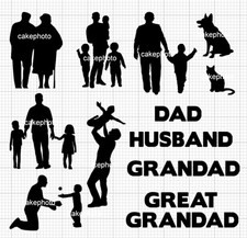 SILHOUETTES GRANDAD DAD