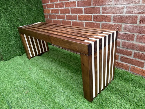Rustic designed wood - , bench