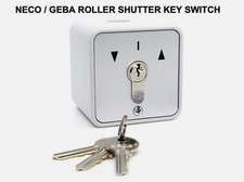 Keyswitch NECO GEBA Roller Shutter ELECTRIC OPENER ACCESS + 3 KEYS Garage Doors