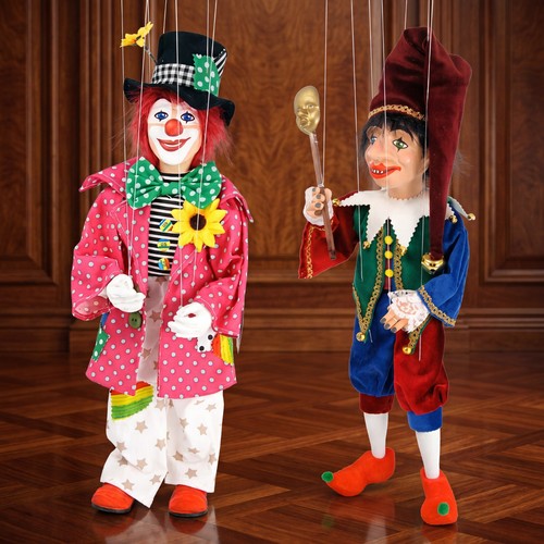 Czech folk art puppet clown - czech,