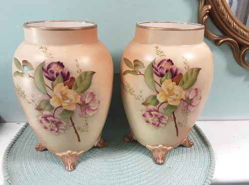 Rare carlton ware blush - w&r,