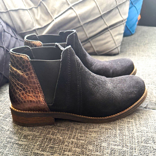 Clarks demi beat black suede - clarks,