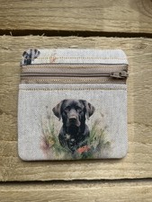 Black Labrador Coin Purse - Dog Purse -  Labrador Purse - Black Labs