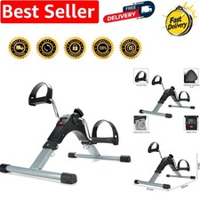 Compact Mini Folding Exercise Bike - LCD Trainer for Home and Office Fitness