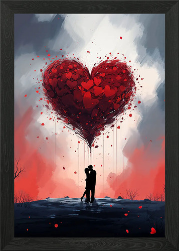 Cute couple love framed - cute,