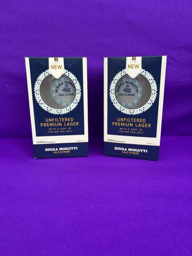 Birra moretti glass - 2x,