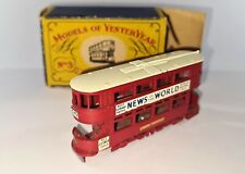Matchbox Yesteryear Y-3 1907 London E Class Tramcar No.3 Diecast Model Boxed H7