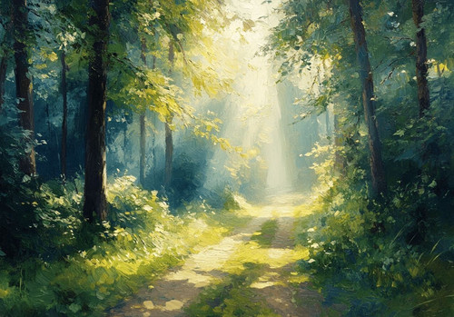 Woodland forest canvas - forest,