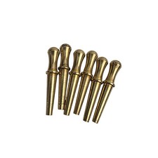 Set of 6 Tapered Brass