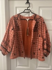 STUNNING MONSOON CORAL COTTON