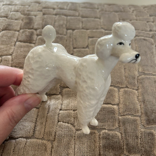 Beswick white poodle dog - beswick,