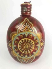Soviet Army Water Bottle Flask Military Canteen Art Painted From Artist Handmade