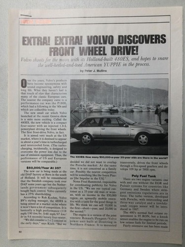 Volvoart vintage article - vintage,