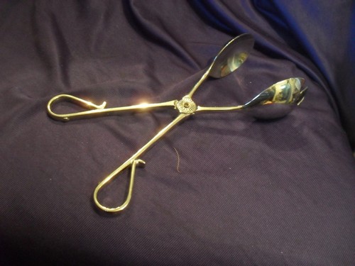 Antique silver plated salad - ,