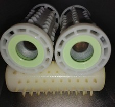 3 x CARMEN ROLLERS.  GREEN END.