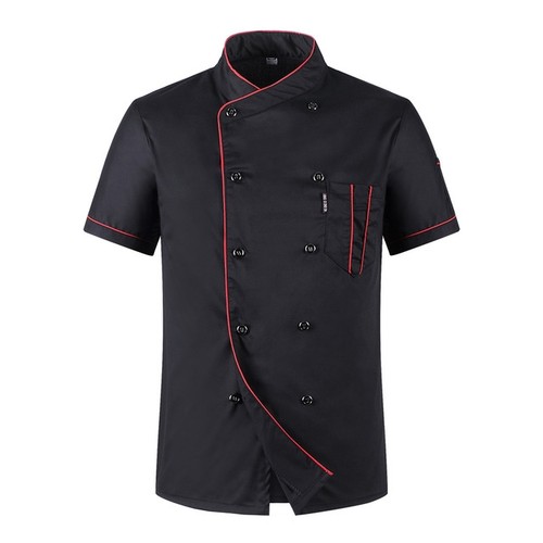 Unisex chef uniform black m - chef,