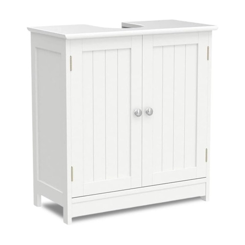 White bathroom under sink - under,