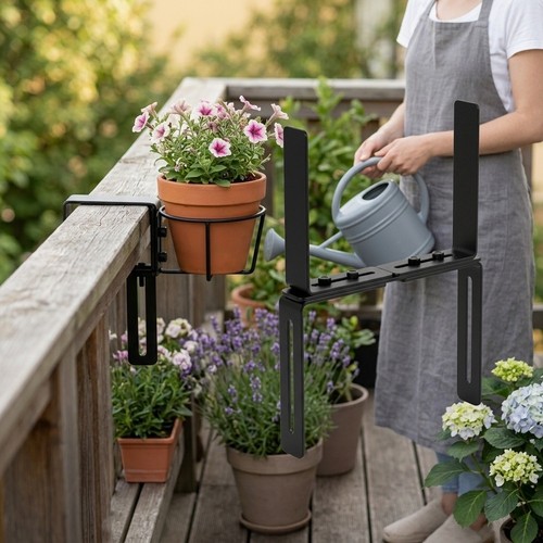Metal bracket set for flower - for,