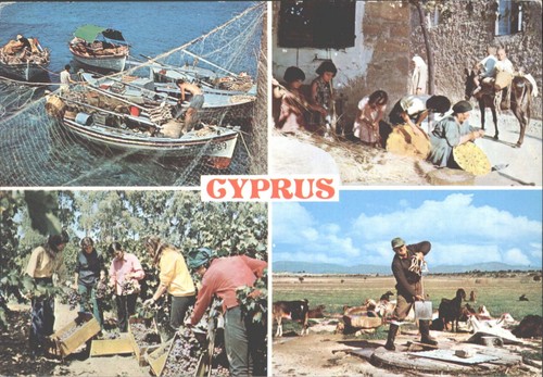 Vintage cyprus topographical - vintage,