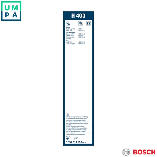 Wiper blade 397 - 3, 011