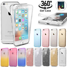 Case For iPhone X XR XS MAX 7 8 6 Plus Front and Back Full Body Silicone Cover
