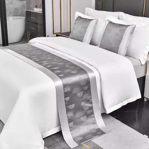 Modern satin bed - runner, or