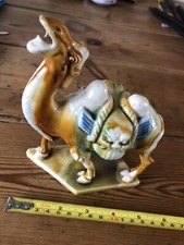 Tdg12 Rare Vintage Hollow Glazed Camel Ornament Unknown Maker