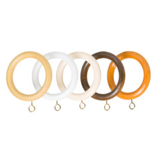 38 45mm Wooden Curtain Rings