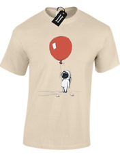 ASTRONAUT BALLOON MENS T-SHIRT RETRO BANKSY GRAFFITI ART SPACEMAN URBAN DESIGN