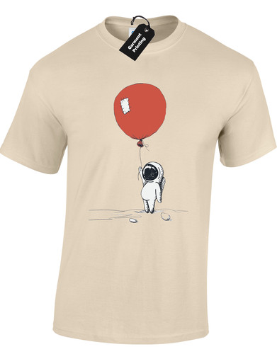 Astronaut balloon mens shirt - astronaut,