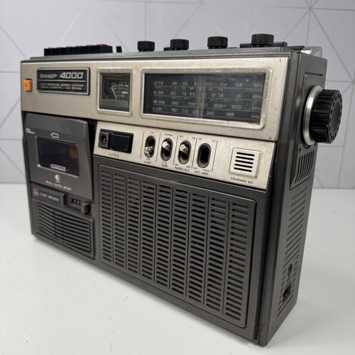 Sharp 4000 radio tape - sharp, gf-4000
