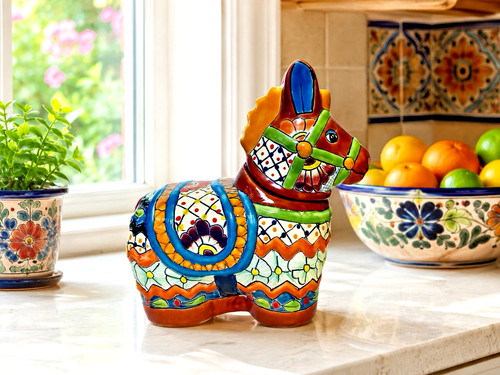 Talavera donkey burro - talavera, cookie