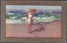 The Shadow Dance - art  postcard by Sybil Barham
